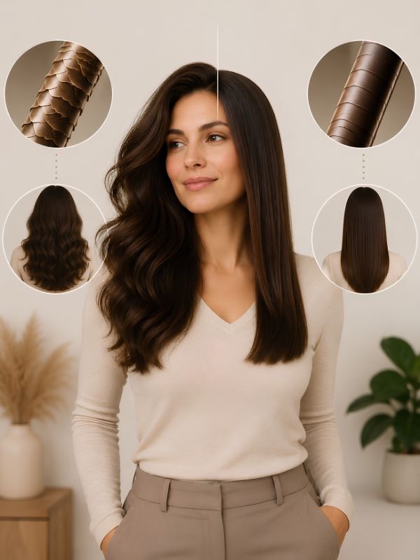 Hair Structure Matters for Slimming Effects women