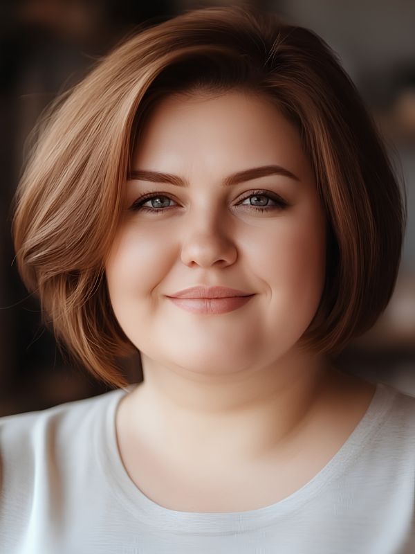 How a Round Face and Double Chin Influence Hairstyle Choices