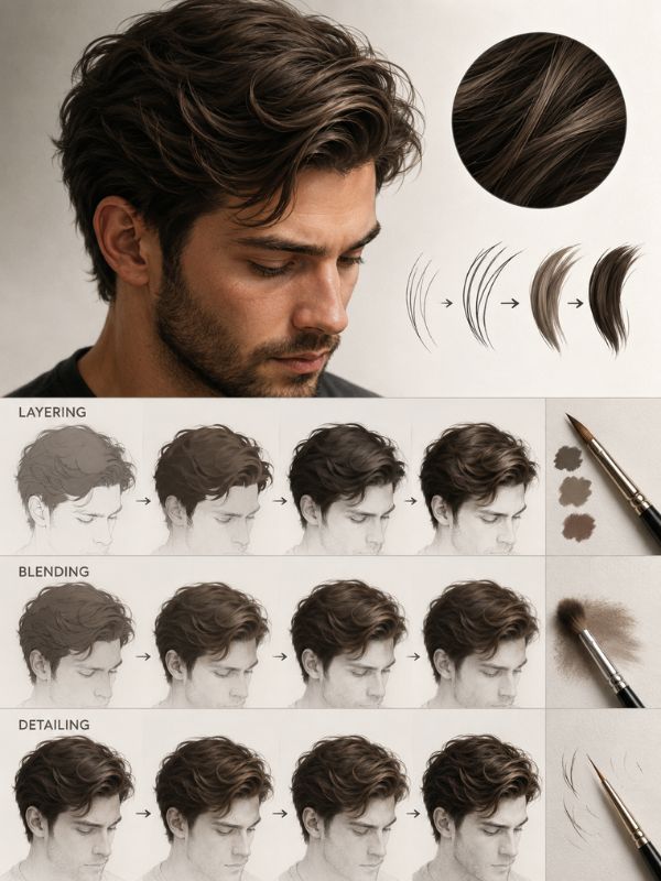 Layering, Blending, and Detailing Techniques