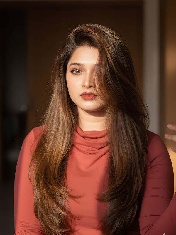 Medium-Length Hairstyles That Slim a Double Chin
