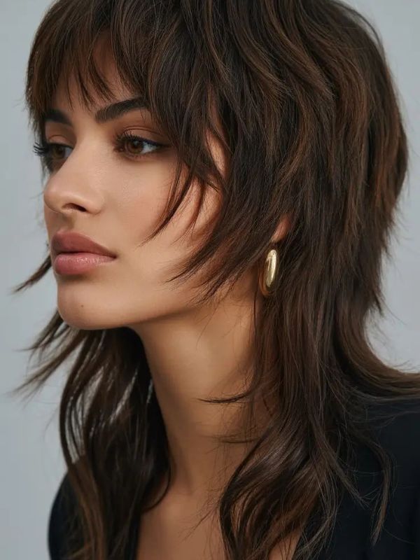 Medium Mullet Cut Women
