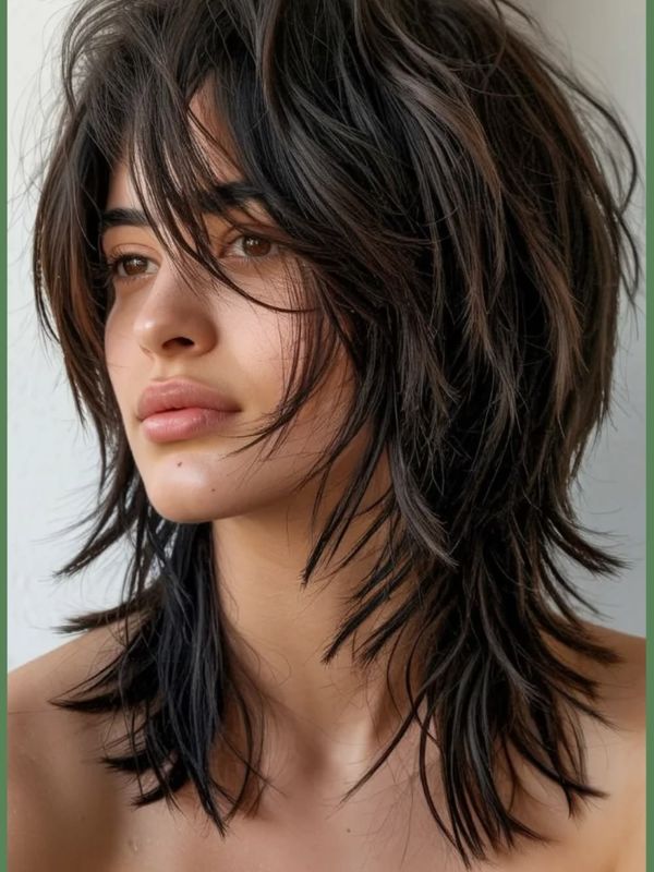 Minimal Layer Mullet Cut Women