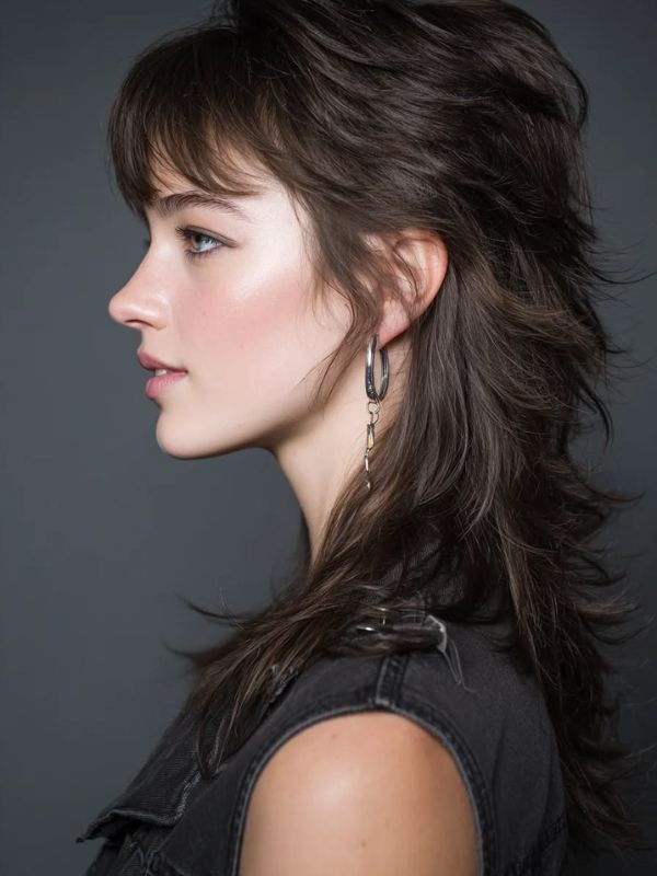 Shaggy Bangs Mullet Cut Women – Face Framing