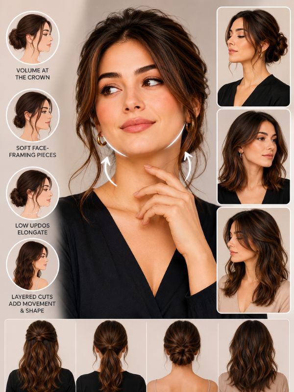 Styling Tips and Color Techniques for Slimming a Double Chin
