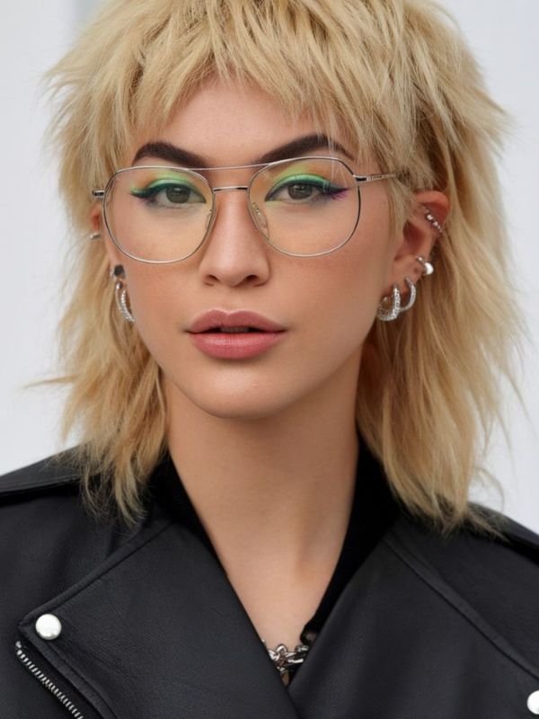 Textured Bang Modern Mullet Cut Women
