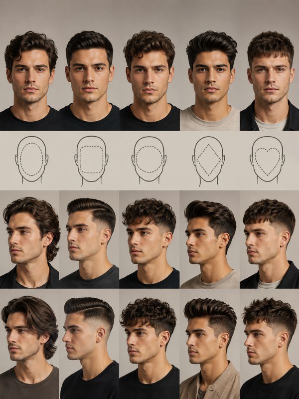 Best Hairstyles and Face Shapes men