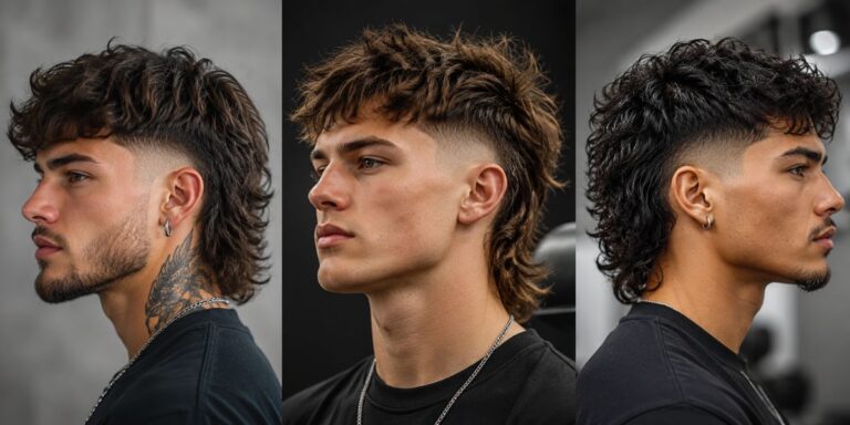 Burst Fade Mullet Hairstyles Trending for Bold Men