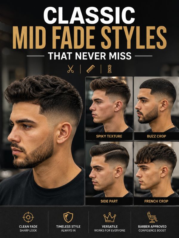 Classic Mid Fade Styles That Never Miss