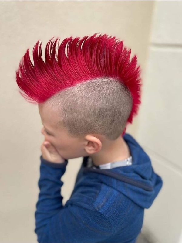 Colored kidsMohawk Mullet