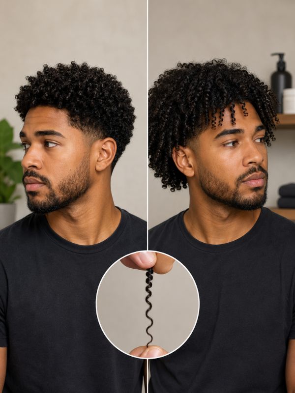 Curly Hair Shrinkage Why It Happens and How to Stop for men