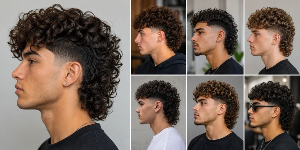 _Curly Taper Fade Mullet 15+ Trendy Styles and Care Tips