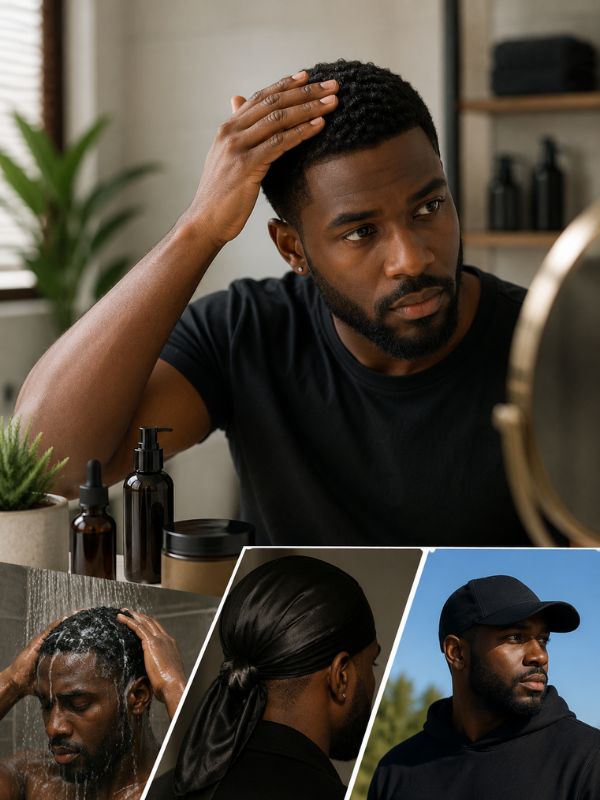 Daily Routine and Scalp Protection for black men