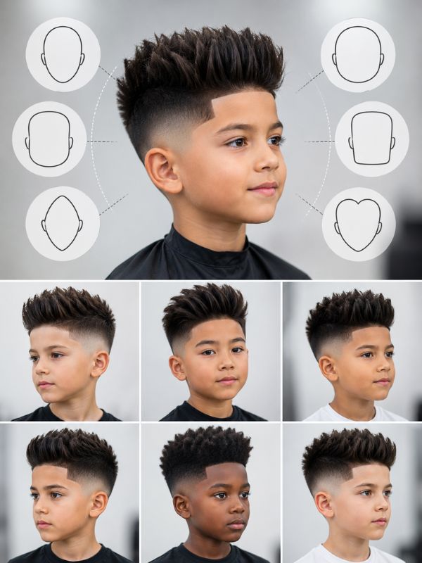 Face Shapes That Suit a High Blowout Fade for kids