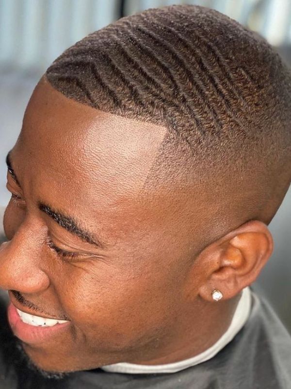 High Taper Fade with 360 Waves