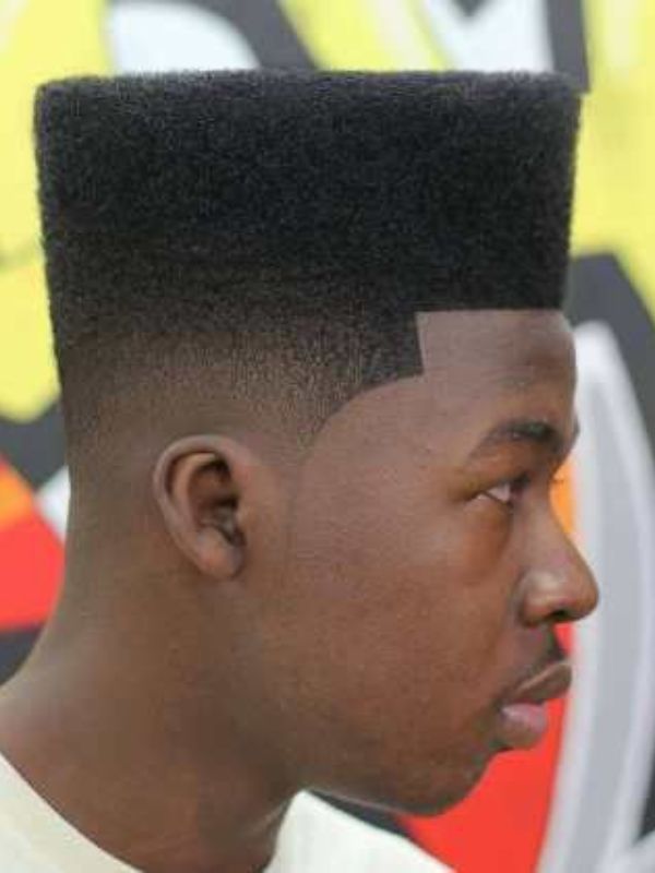 High Taper Fade with Afro Top