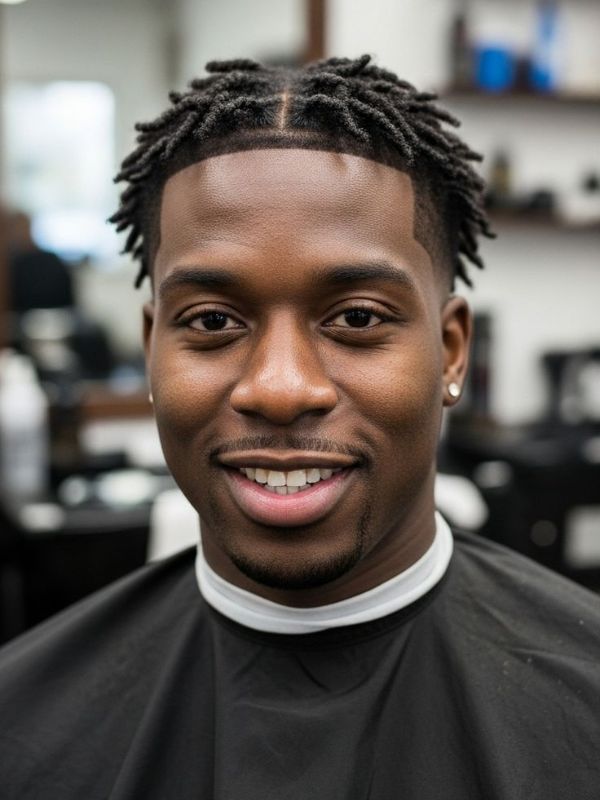 High Taper Fade with Short Dreads
