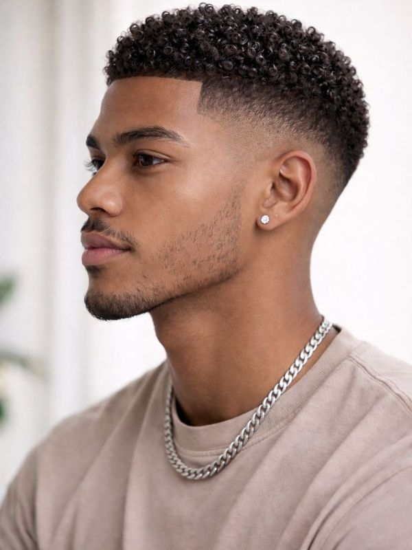 High Taper Fade with Sponge Twists