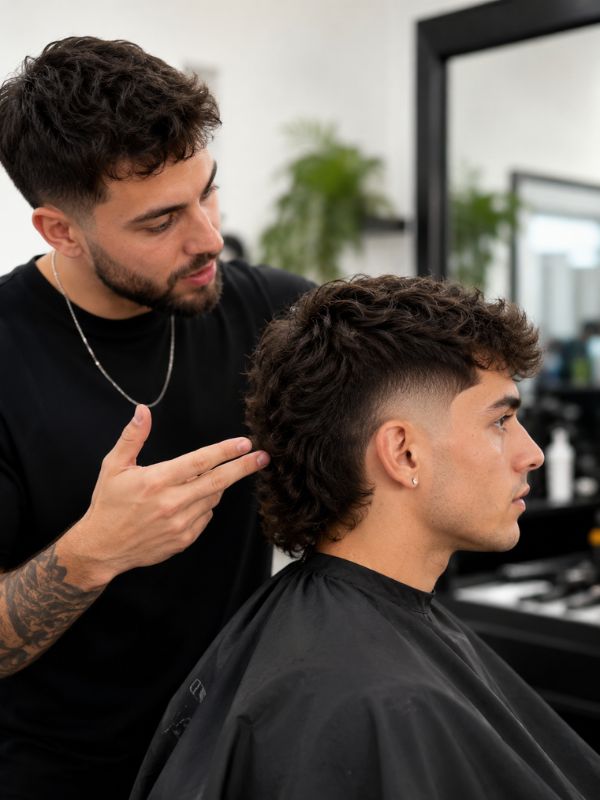How to Ask Your Barber for a Burst Fade Mullet
