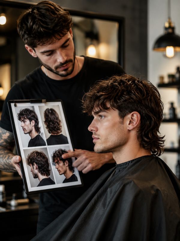 How to Ask Your Barber for a Modern Mullet with Wavy