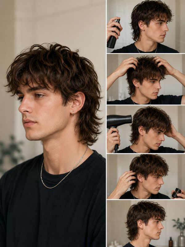 How to Style a Mullet Daily (5-Minute Routine)