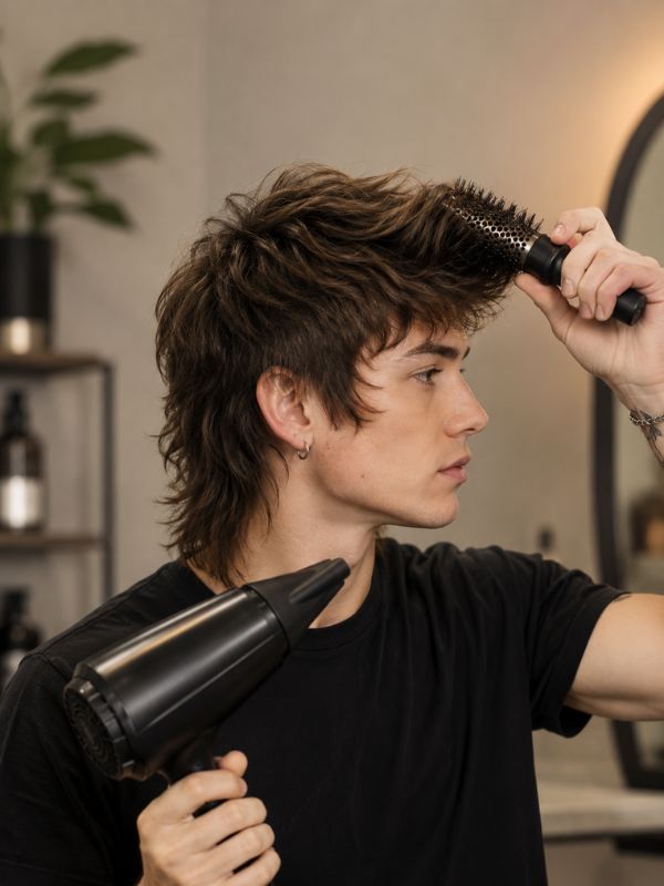 Mullet Care How to Blow-Dry for Lasting Volume