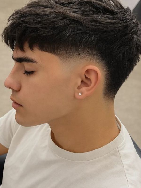Short mullet haircut