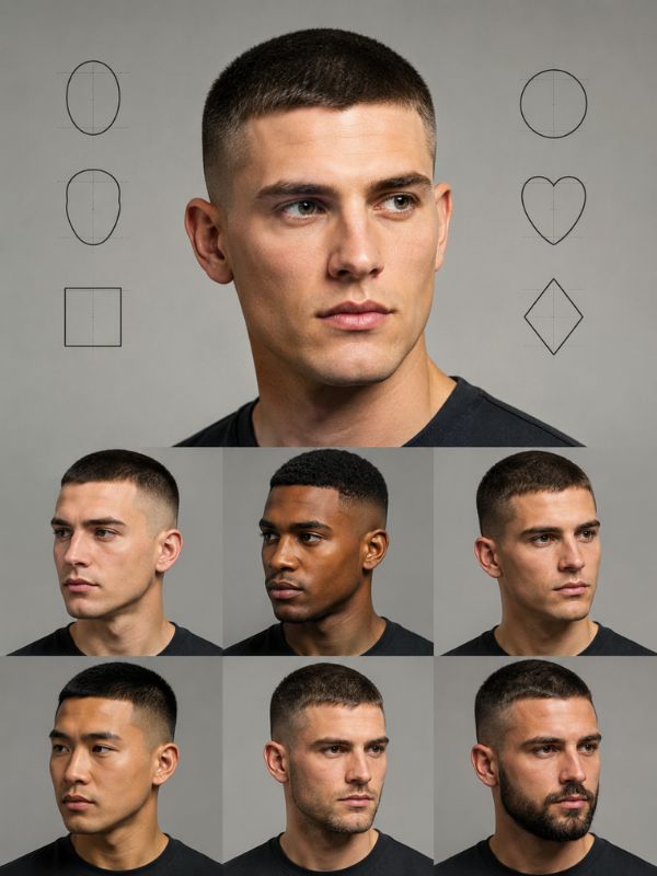 Special Crew Cut Face Shape Considerations for Every Man