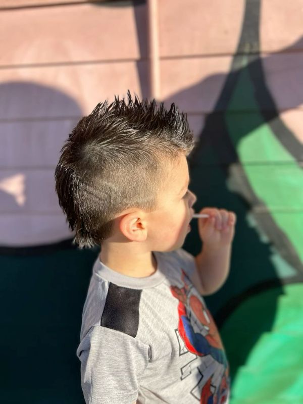 Toddler kids Mohawk Mullet