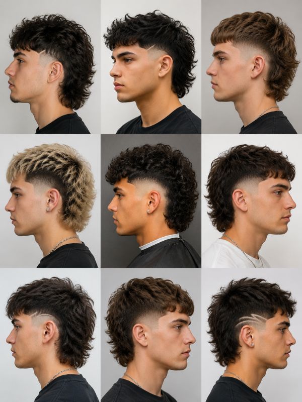 Types of Burst Fade Mullets