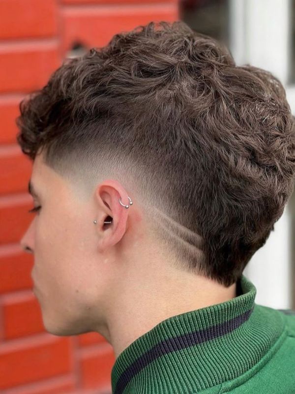 Undercut Wavy Mullet