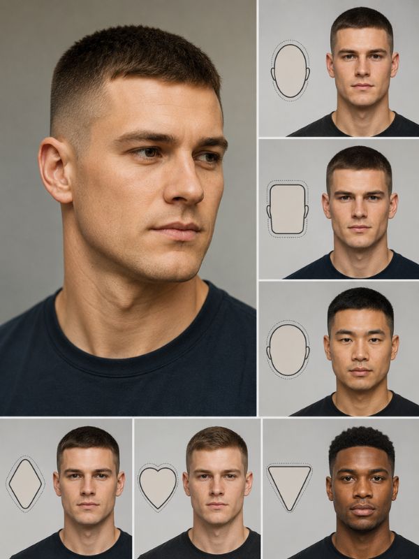 Who Should Choose Crew Cuts Based on Face Shape