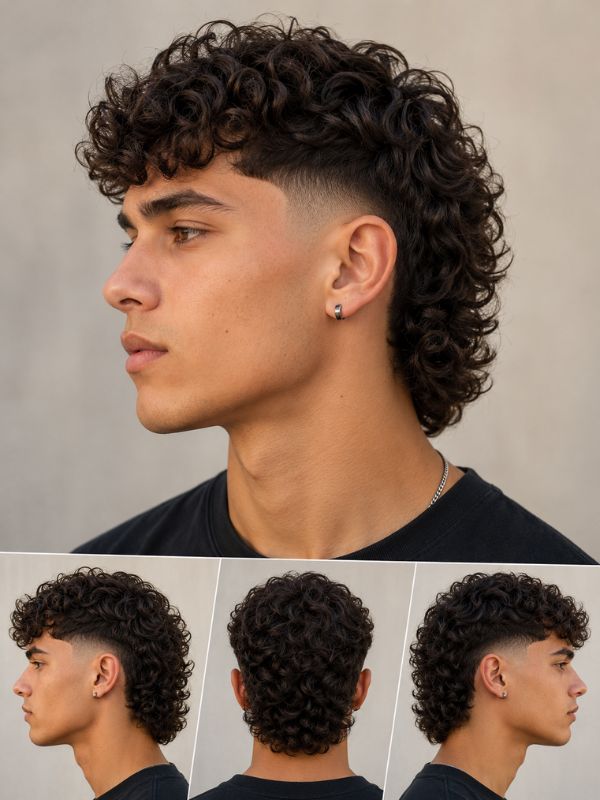 Why Choose a Curly Taper Fade Mullet