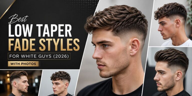 Best Low Taper Fade Styles for White Guys (2026) With Photos