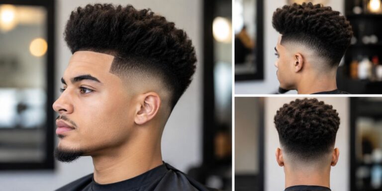 High Blowout Fade Haircut