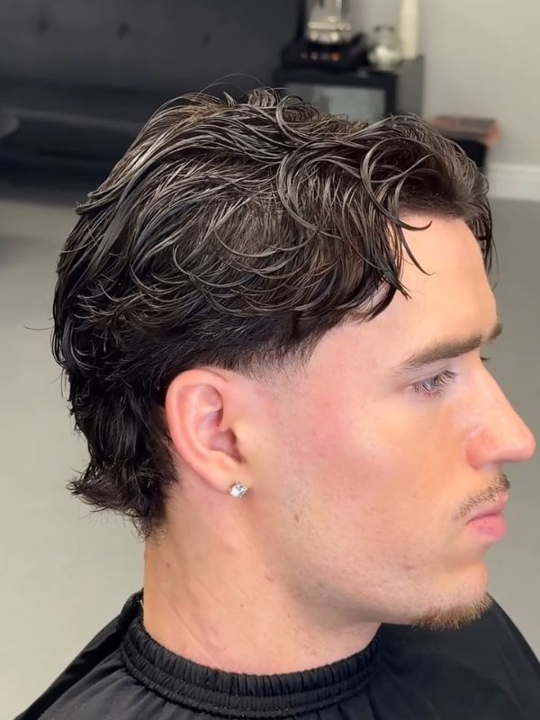 Low Taper Fade + Blowout