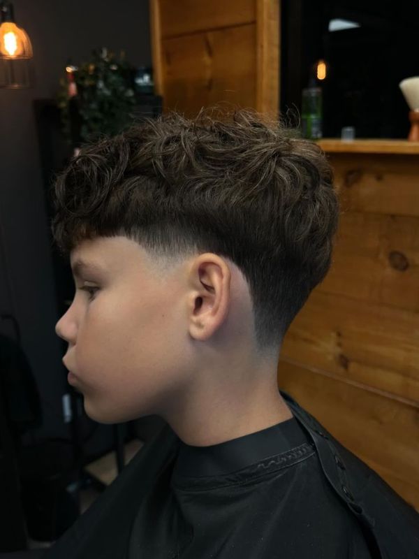 Low Taper Fade + Slick Back