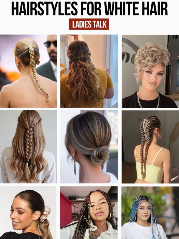 Protective hairstyles for white hair growth