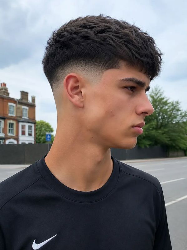 Short hair low taper fade