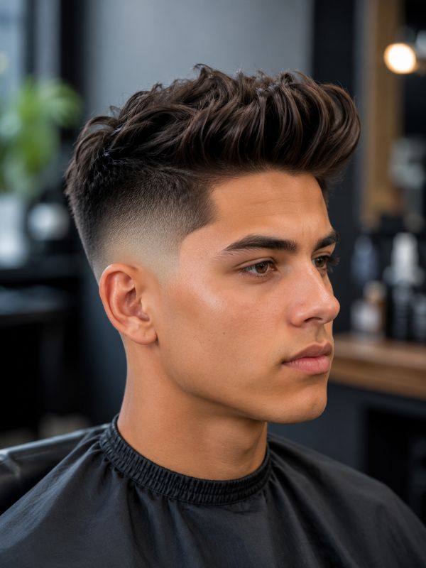 Styling the High Blowout Fade After the Cut