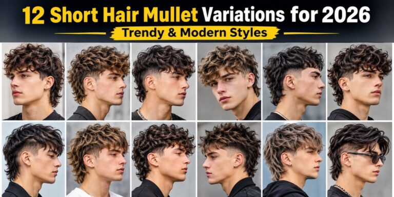 12 Short Hair Mullet Variations for 2026 Trendy & Modern Styles