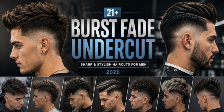 21+ Sharp Burst Fade Undercut Haircuts for Men (2026) Trendy & Stylish Cuts