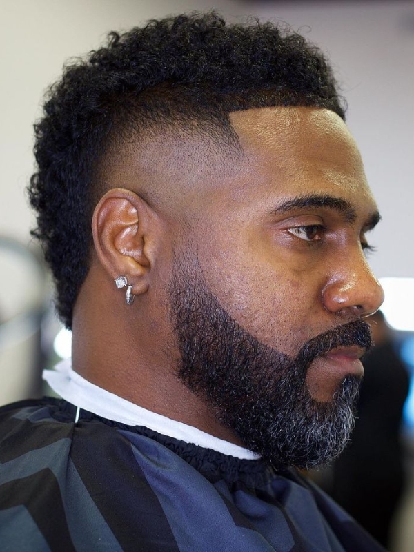 Afro mullet Fade