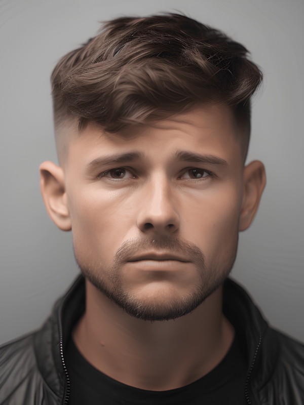 Angular Fringe Low Taper Fade