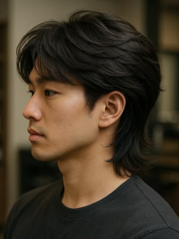 Asian Layered Mullet