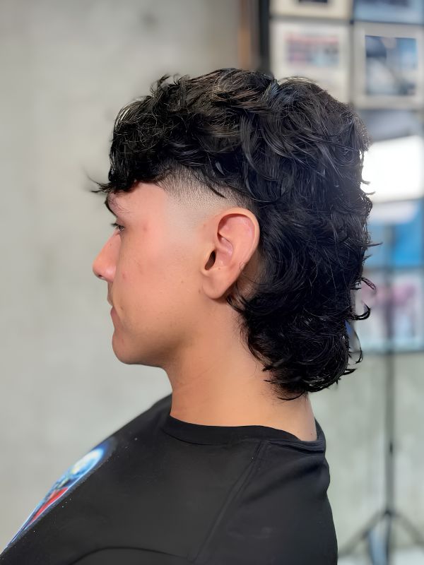 Athletic Low Taper Fade Mullet