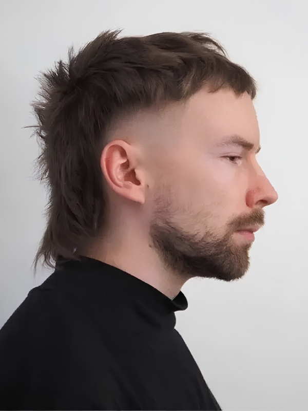 Burst Fade Modern Mullet