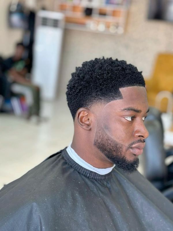 Burst Fade Taper for Black Men