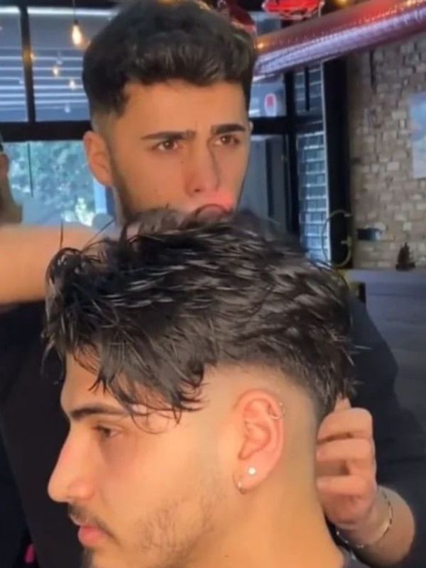 Burst Fade Undercut with Beard