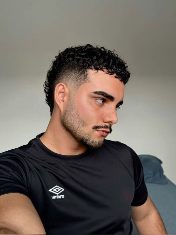 Burst Fade Undercut with Mullet