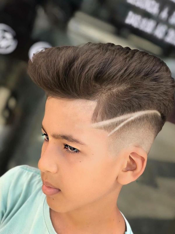 Burst Fade with Hard Part